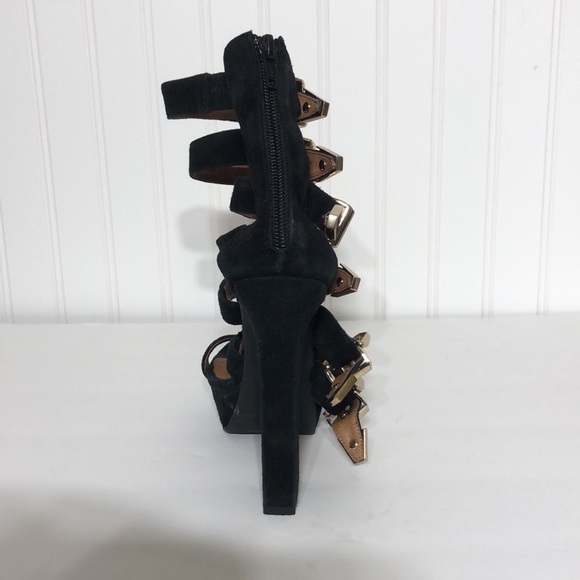 Jeffrey Campbell Shadow Stud Black Platform Boots. Lady Gaga style - Picture 4 of 5